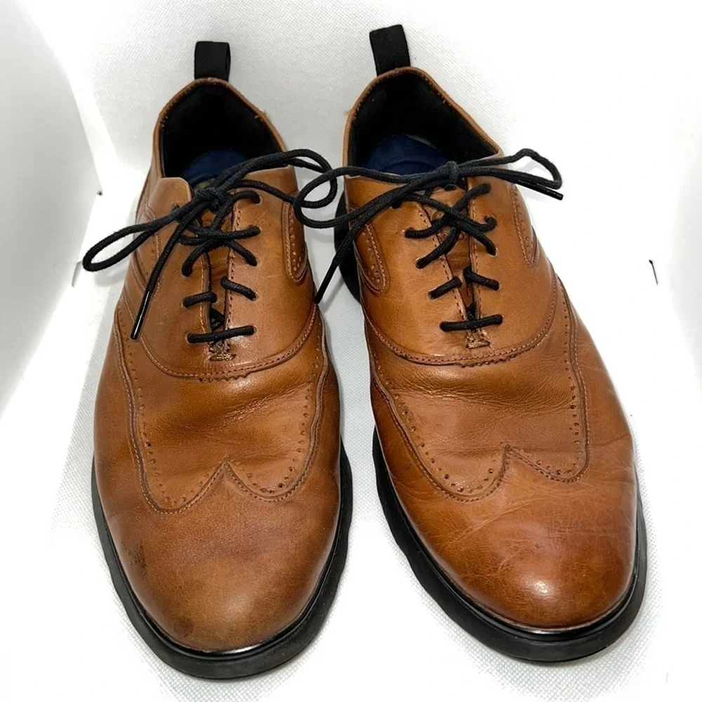 Cole Haan Grand 3.0 leather Wingtip lace‎ up Oxford men’s shoes Sz 9